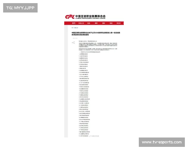 中足联公布2026赛季职业联赛准入工作通知